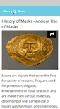 Mobile Screenshot of historyofmasks.net
